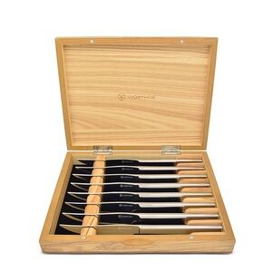 Wusthof Black and Silver Steak Knife Set